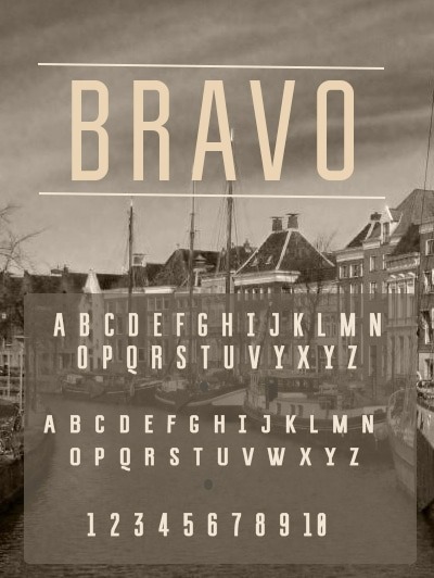 bravo - police de caractère