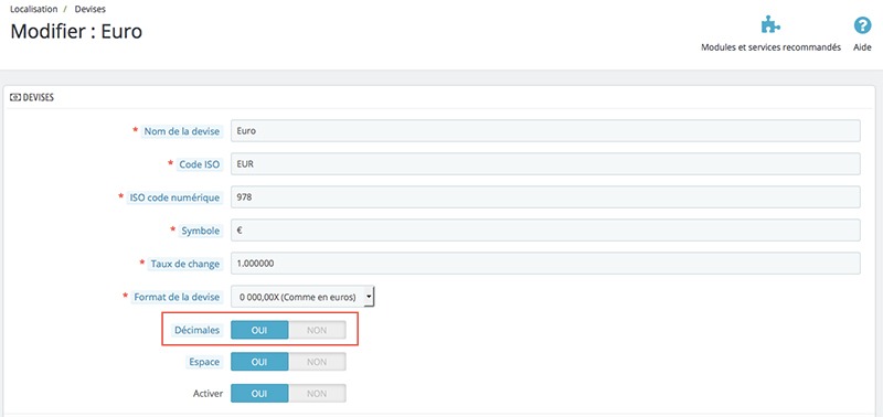 Comment afficher les prix avec/sans décimales | Astuce Prestashop 