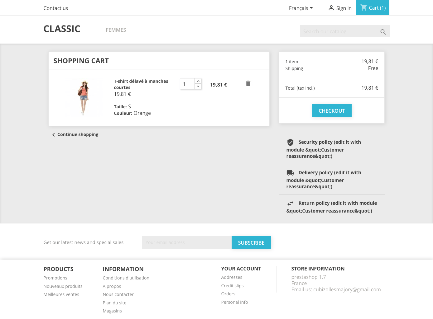 Un aperçu du thème prestashop 1.7 version RCO | Prestashop 