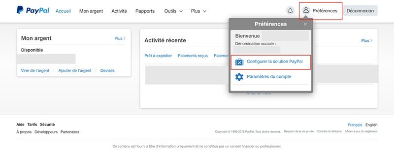 Comment relier Paypal à Prestashop 