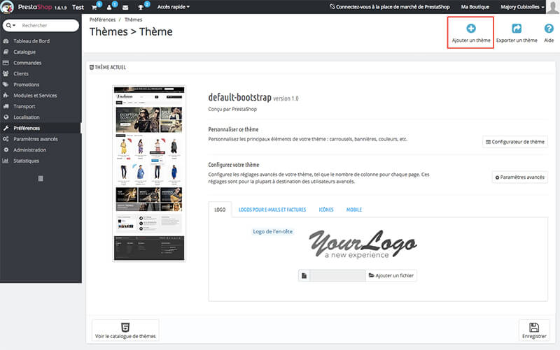 Comment dupliquer un thème Prestashop 1.6