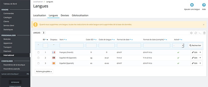 Comment insérer une nouvelle langue automatiquement | Prestashop 1.6 & 1.7