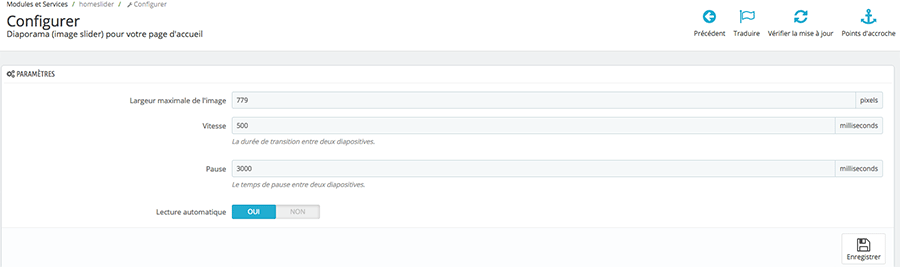 Comment configurer le diaporama de la page d’accueil | Prestashop 1.6 & 1.7