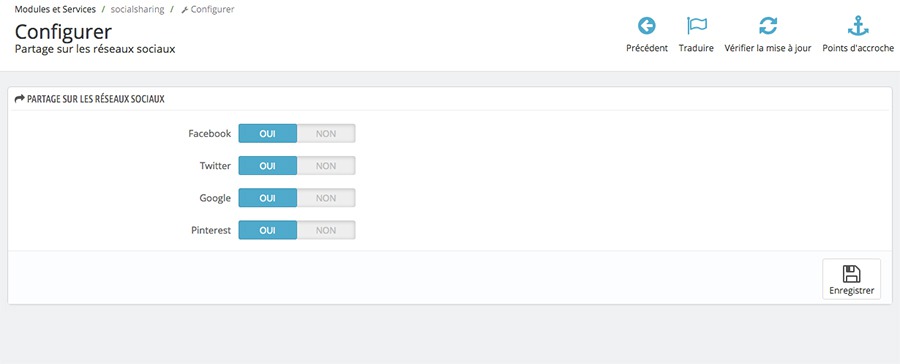 Les réseaux sociaux sur la page produit | Prestashop 1.6 et 1.7
