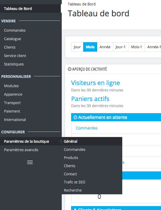 Mettre sa boutique en maintenance et accéder à sa boutique  | Prestashop 1.6 et 1.7